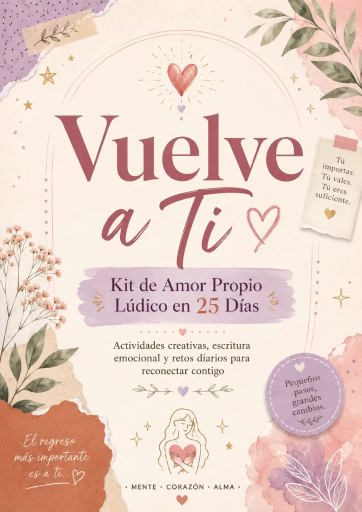 Vuelve a Ti: 25 días de amor propio con ejercicios terapéuticos, creativos y emocionales para reconectar contigo